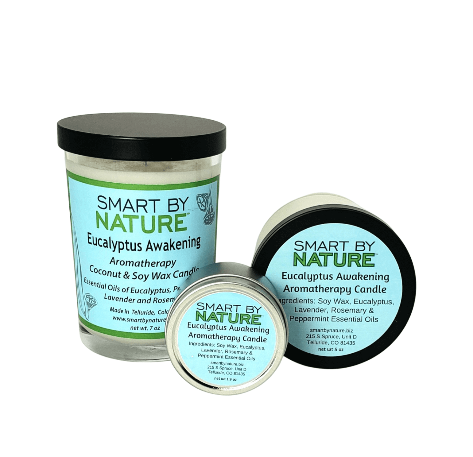 Eucalyptus Awakening Coconut and Soy Wax Candle image 0